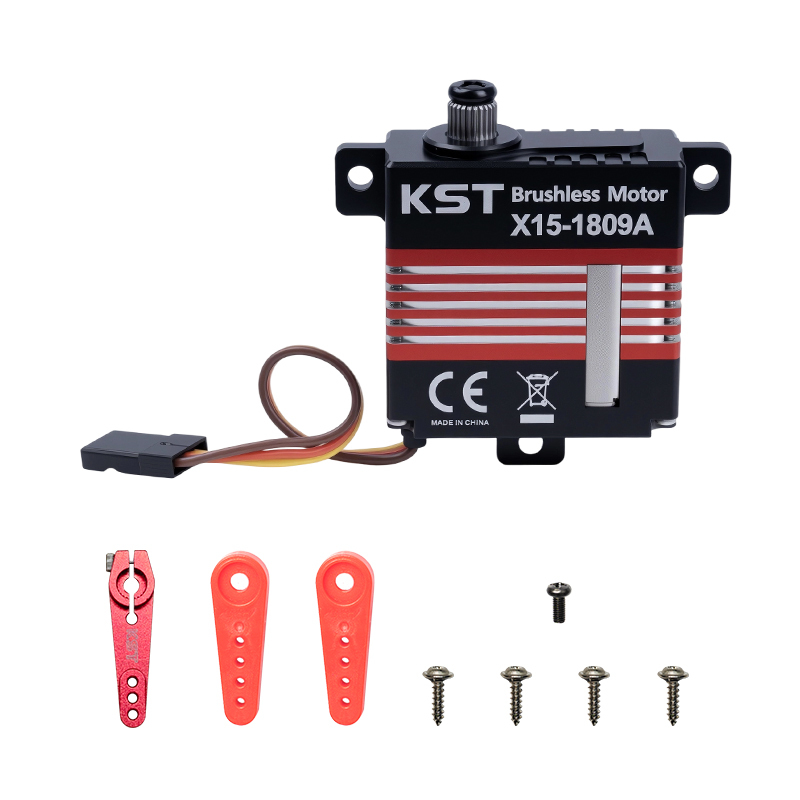 KST X15-1809A  24Kgf.cm 0.07sec/60° Metal Gear Brushless Mini Servo for RC Planes