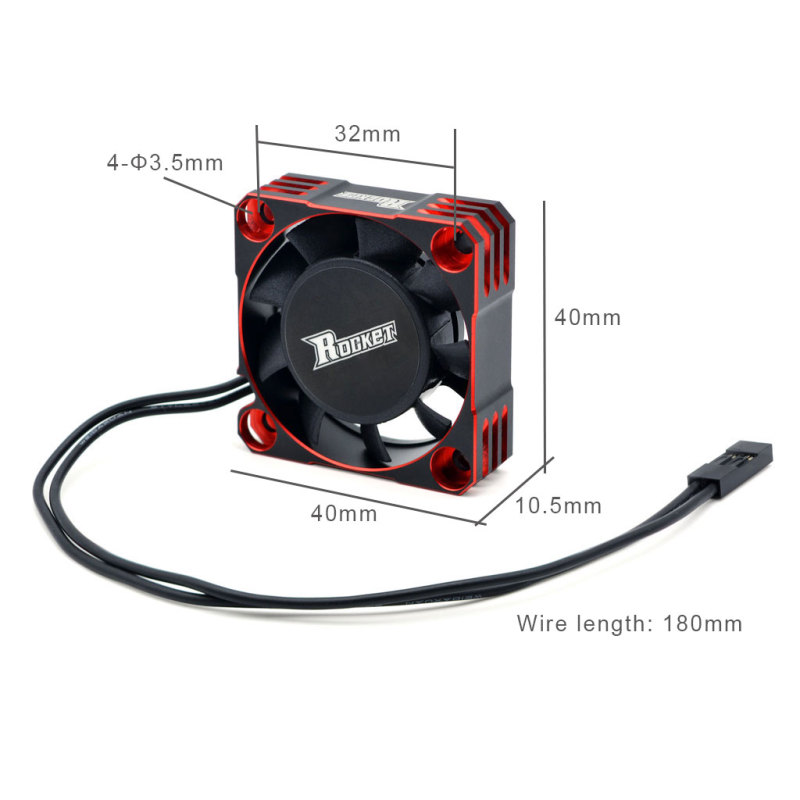 Surpass Hobby 4010 Rocket 40mm  ESC Motor Aluminum Cooling Fan