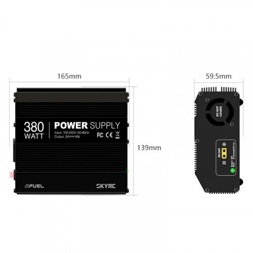 SkyRC eFUEL 380W 24V 16A DC Power Supply