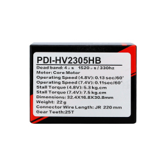 JX Servo PDI-HV2305HB 7.5KG 0.11 sec/60°  Core HV Waterproof IP67 Digital Servo