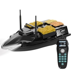 Flytec V803 GPS 500M Four Hoppers Dual Load Capacity 3kg Multi-functional Lighting System RC Fishing Bait Boat