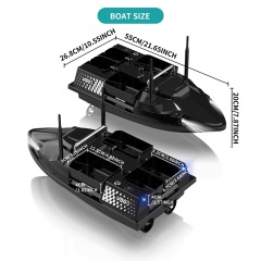 Flytec V803 GPS 500M Four Hoppers Dual Load Capacity 3kg Multi-functional Lighting System RC Fishing Bait Boat
