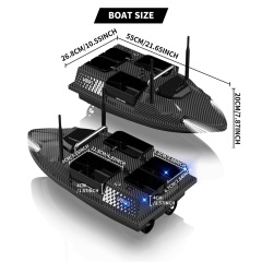 Flytec V803 Pro Load Capacity 3kg Four Hoppers Independently 500m Built-in Sonar Fish RC Carp Fishing Bait Boat