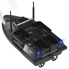 Flytec V803 GPS 500M Four Hoppers Dual Load Capacity 3kg Multi-functional Lighting System RC Fishing Bait Boat