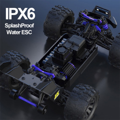 JIUSI MT14R  50mph Brushless 4WD Waterproof  1/14 RC Monster Truck with 3S Battery RTR