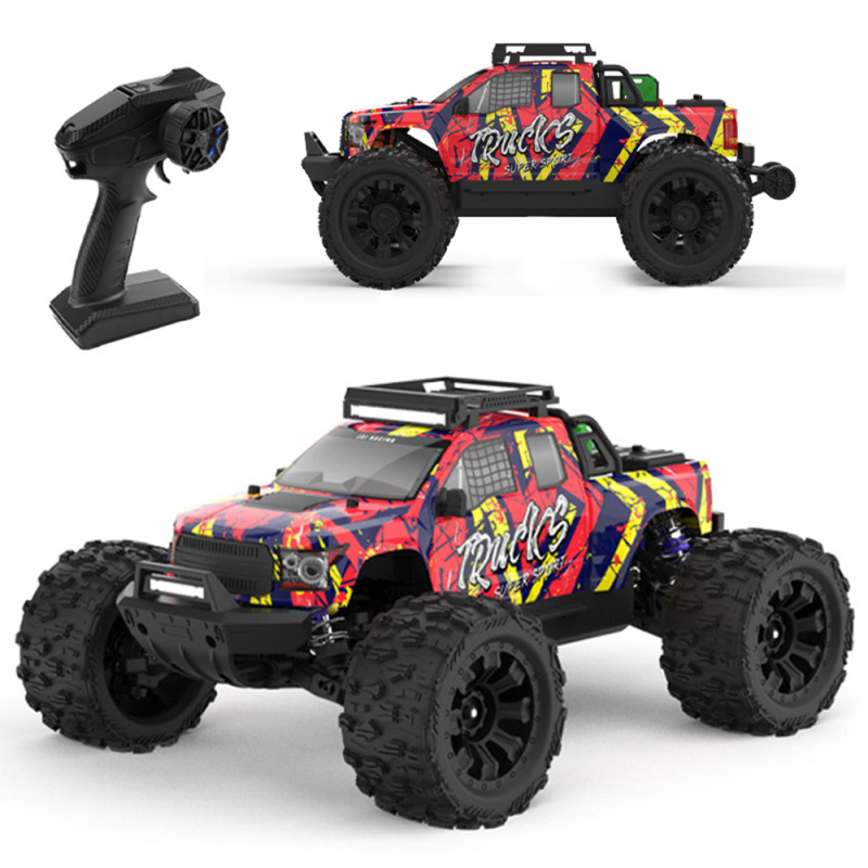 JIUSI PT14R  50mph Brushless 4WD Waterproof Remote Control Car 1/14 RC Monster Truck  with 3S Battery RTR