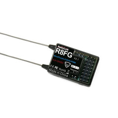 Radiolink R8FG V2.1 IPX4 Waterproof  8-Channel Dual Antenna Receiver + Voltage Cable