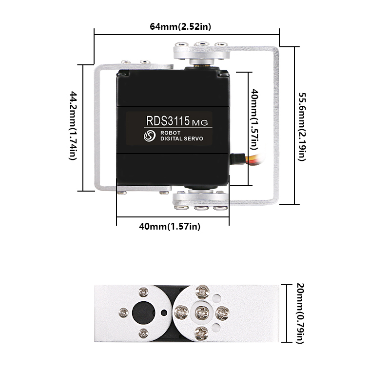 DSSERVO RDS3115 17kg.cm 0.14sec/60 Robot Servo