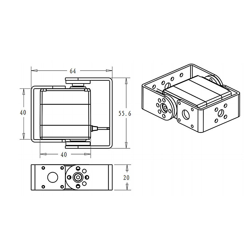 DSSERVO RDS3115 17kg.cm 0.14sec/60 Robot Servo