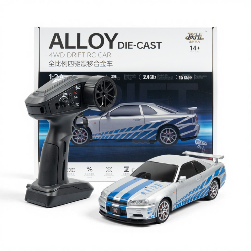 1:24 Scale Die-cast 4WD Drive RC Drift Car Toys