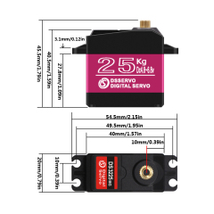 DSSERVO DS3225 28kg.cm 0.14sec/60 Digital RC Servos for RC Cars