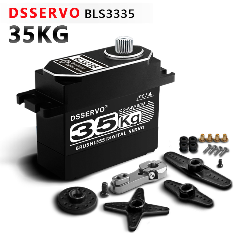DSSERVO BLS3335 45kg.cm 0.08sec/60 Digital Brushless RC Servos for RC Cars and Robotics