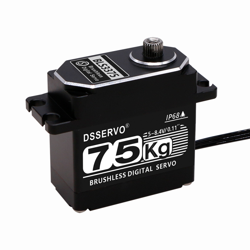 DSSERVO BLS3375 82kg.cm 0.14sec/60 IP68 Waterproof Digital Brushless RC Servos for RC Cars and Robotics