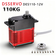 DSSERVO DES110 265kg/cm  0.16sec/60° 12V/24V High-Torque Digital Industrial Brushless Servo