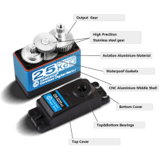 DSSERVO DS3225 30kg.cm 0.08sec/60 Digital Coreless RC Servos for RC Cars and Robotics