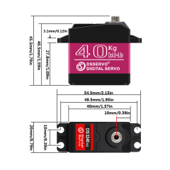 DSSERVO DS3240 45kg.cm 0.17sec/60 Digital RC Servos for RC Cars