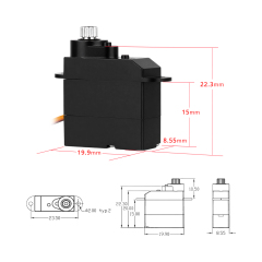 ServoMy SDS0501 2.6Kgf.cm 0.06sec/60° Coreless Micro Servo for  Small Size Electric RC Planes and Gliders
