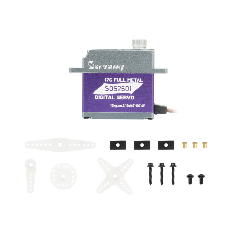 ServoMy SDS2601 14.0Kgf.cm 0.09sec/60° Coreless Mini Servo for RC Aircraft, RC Cars and Robotics