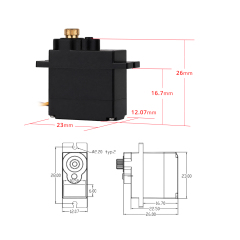 ServoMy SDS009-002 3.2Kgf.cm 0.12sec/60° Micro Servo for  RC Aircraft, RC Cars and Robotics