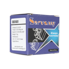 ServoMy SDS1601 7.5Kgf.cm 0.07sec/60° Coreless Micro Servo for  RC Aircraft, RC Cars and Robotics