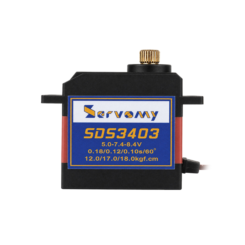 ServoMy SDS3403 18.0Kgf.cm 0.10sec/60° Coreless Standard Servo for RC Aircraft, RC Cars, RC Boats and Robotics