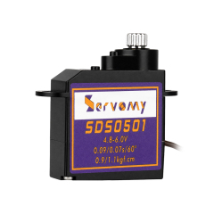 ServoMy SDS0501 2.6Kgf.cm 0.06sec/60° Coreless Micro Servo for  Small Size Electric RC Planes and Gliders