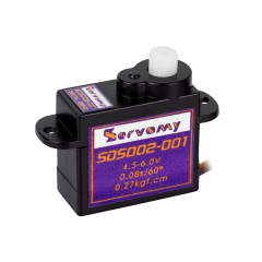 ServoMy SDS002-001 0.25Kgf.cm 0.09sec/60° Coreless Micro Servo for Small Size Electric RC Planes and Gliders
