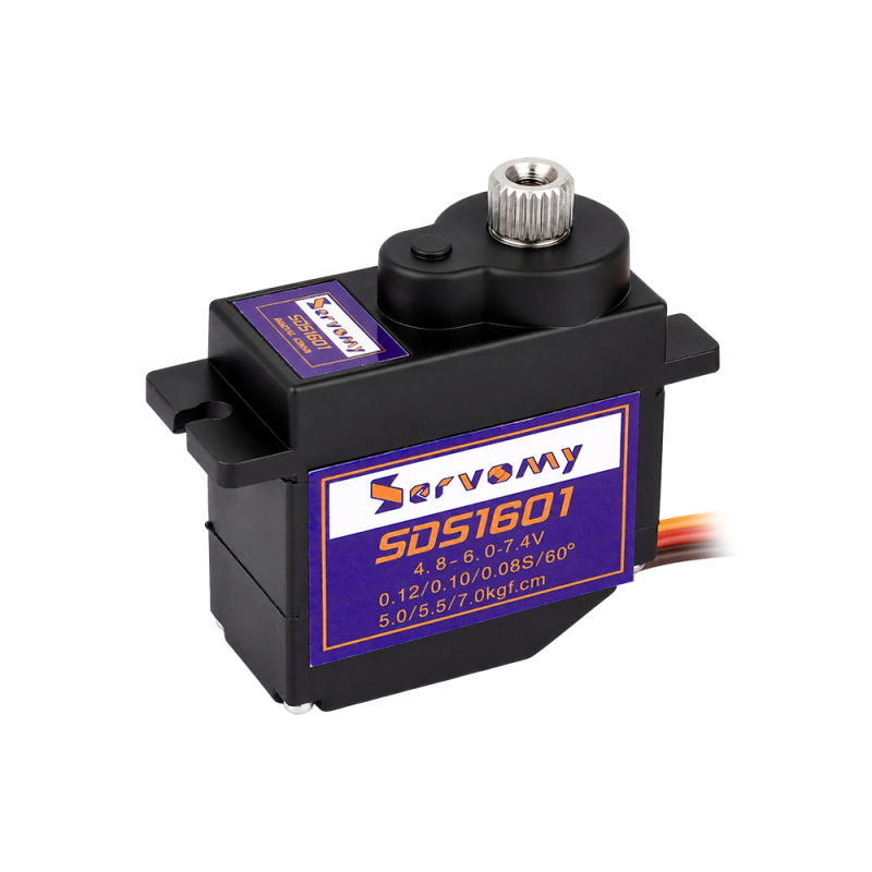 ServoMy SDS1601 7.5Kgf.cm 0.07sec/60° Coreless Micro Servo for  RC Aircraft, RC Cars and Robotics