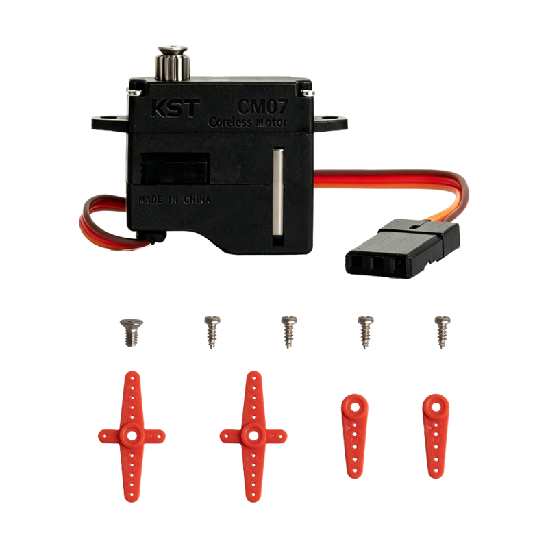 KST CM07 7g Ultra-Slim Coreless Micro Servo 2.4Kgf.cm 0.06sec for F3K, DLG & Indoor RC Aircraft