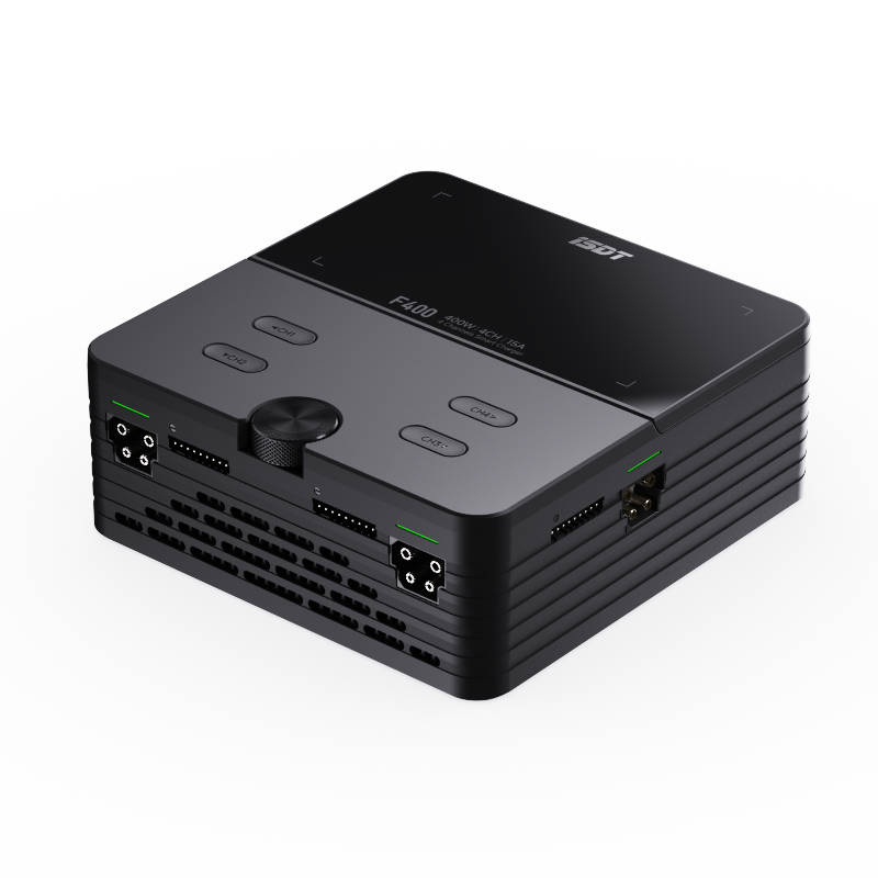 ISDT  F400 400W AC/DC 4‑Channel Smart LiPo Balance Battery Charger  Discharge for FPV Drone RC Car Helicopter