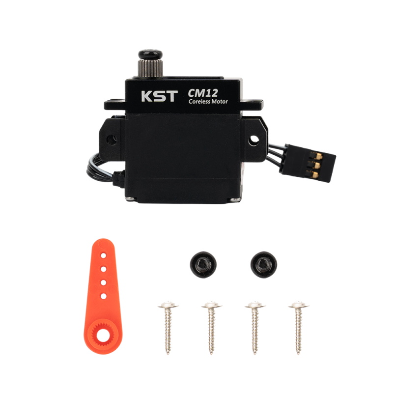 KST CM12 Coreless Digital Metal Gear Mini Servo 7.5Kgf.cm 0.08sec/60° for RC Aircraft