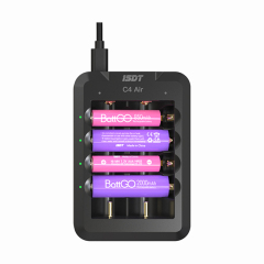 ISDT C4 Air Cylindrical Battery Smart Charger with Bluetooth APP Connection Function