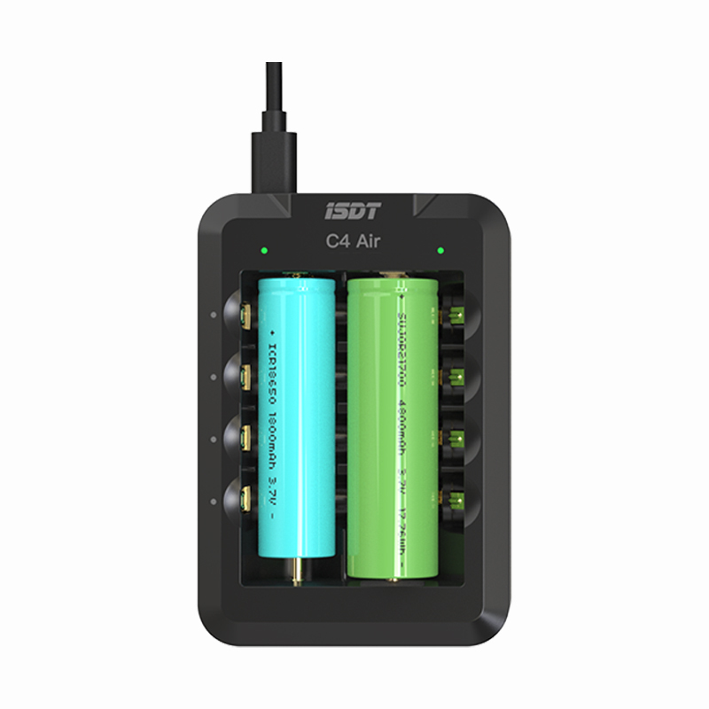 ISDT C4 Air Cylindrical Battery Smart Charger with Bluetooth APP Connection Function