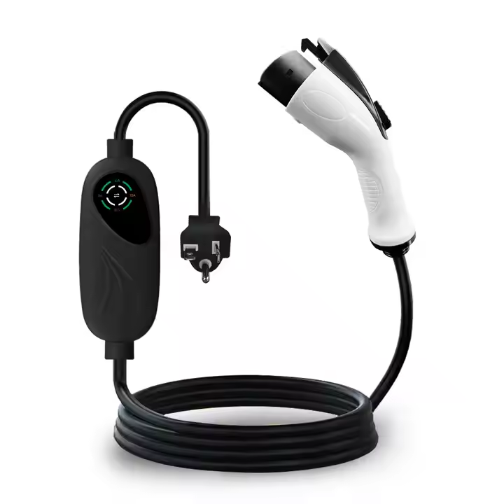AC Station EV Electric Car Adapters Type 2 Plug Ev Adaptor Pile Side to Schuko Socket