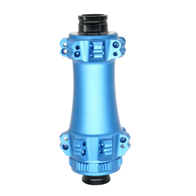 Blaue Straight Pull MTB Boost Vorderradnabe