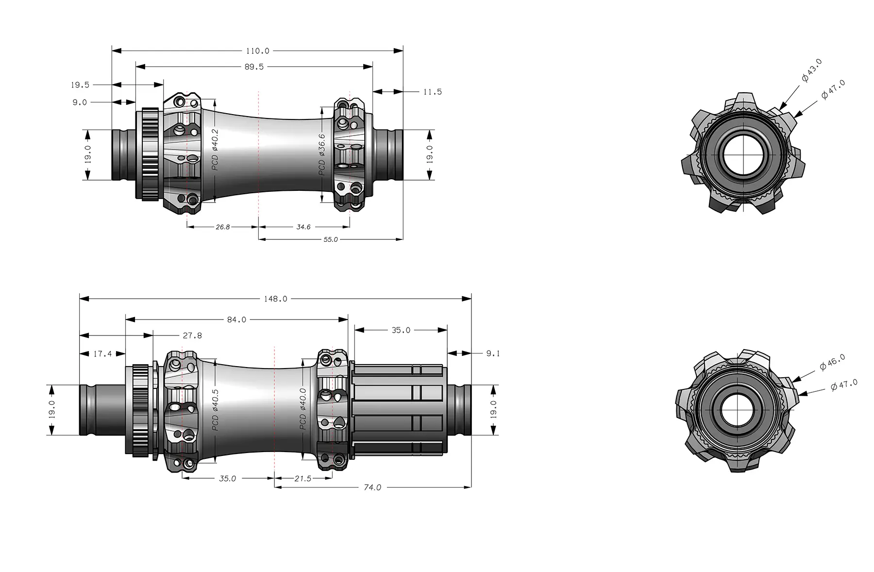M330 Bicycle Hub Structure
