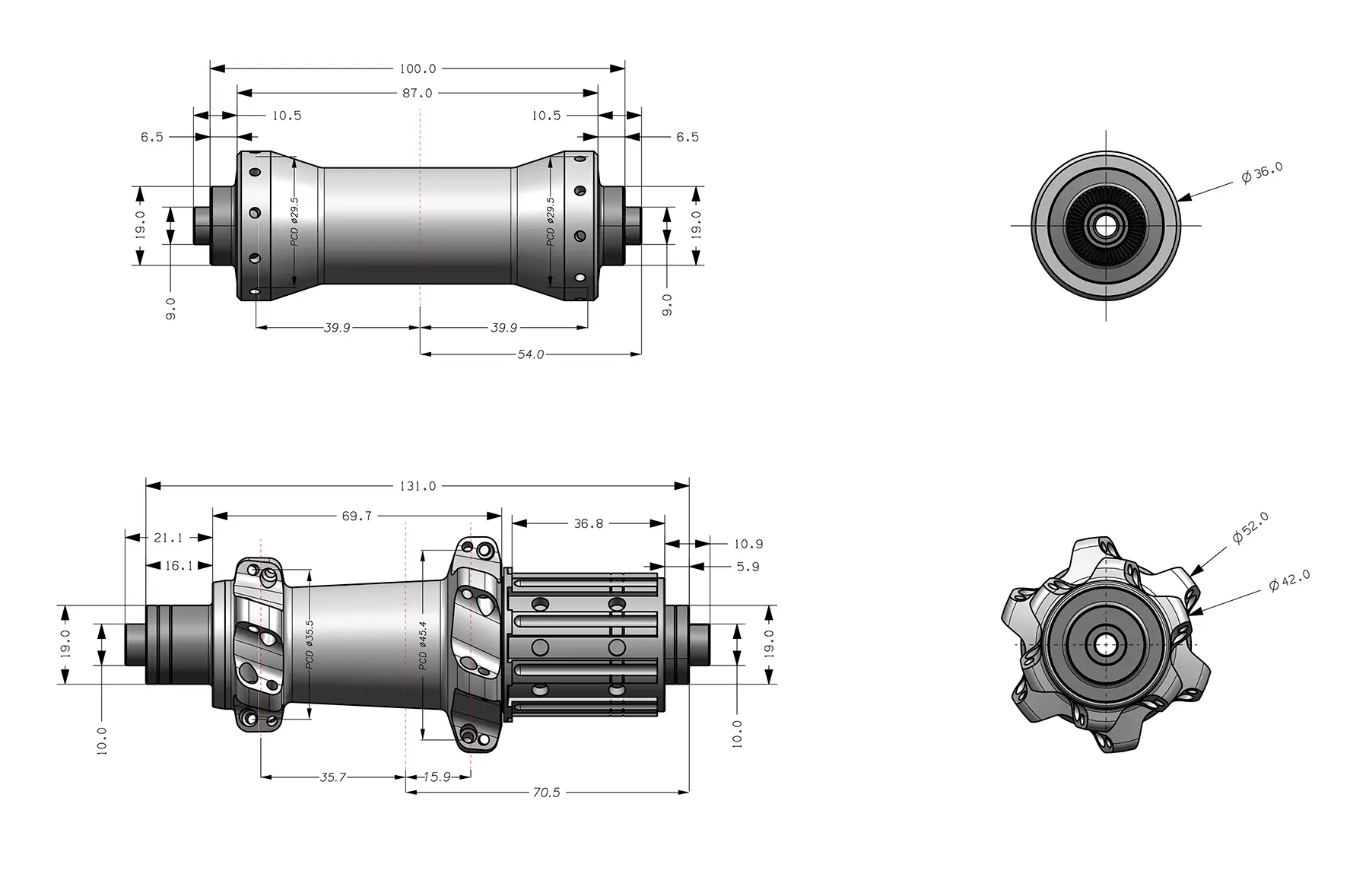 SR262 Bicycle Hub Structure