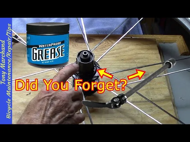 Bicycle hub maintenance and greasing