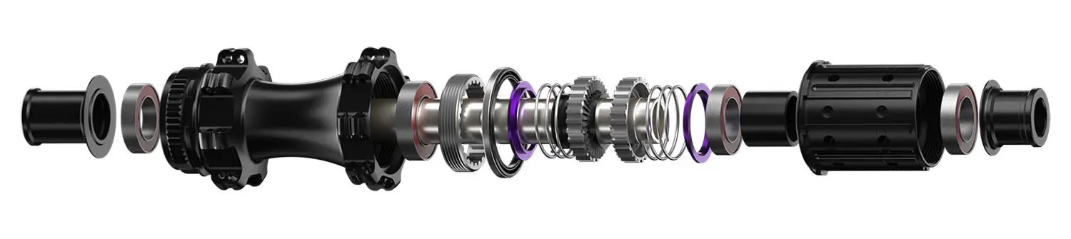 Bicycle hub Exploded View