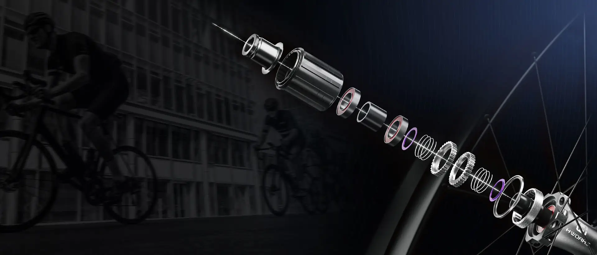 Bicycle Hub Exploded View