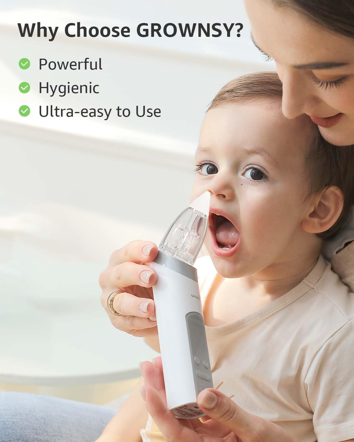 GROWNSY Nasal Aspirator for Baby, Electric Baby Nose Sucker with Larger Suction Chamber and More Powerful Suction, Automatic Nose Cleaner with Music and Light Soothing Function,GROWNSY Nasal Aspirator for Baby, Electric Baby Nose Sucker with Larger Suction Chamber and More Powerful Suction, Automatic Nose Cleaner with Music and Light Soothing Function,MY SHOP