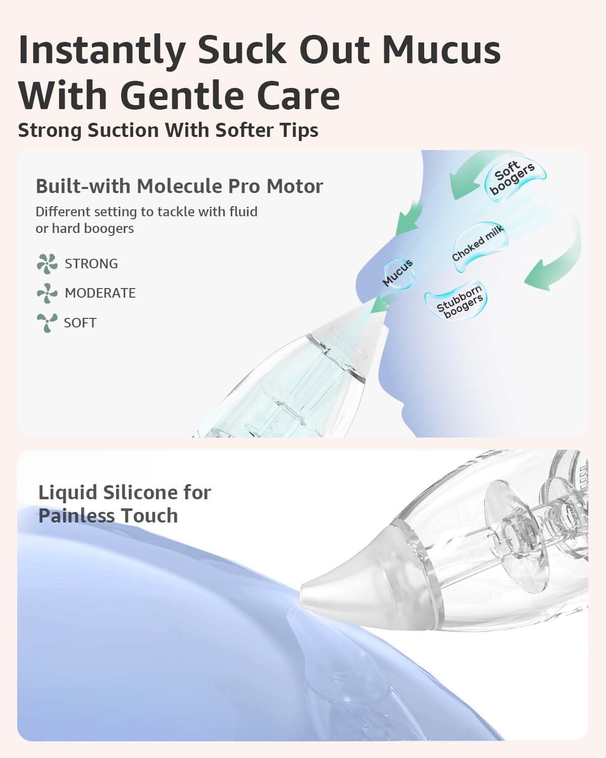 GROWNSY Nasal Aspirator for Baby, Electric Baby Nose Sucker with Larger Suction Chamber and More Powerful Suction, Automatic Nose Cleaner with Music and Light Soothing Function,GROWNSY Nasal Aspirator for Baby, Electric Baby Nose Sucker with Larger Suction Chamber and More Powerful Suction, Automatic Nose Cleaner with Music and Light Soothing Function,MY SHOP