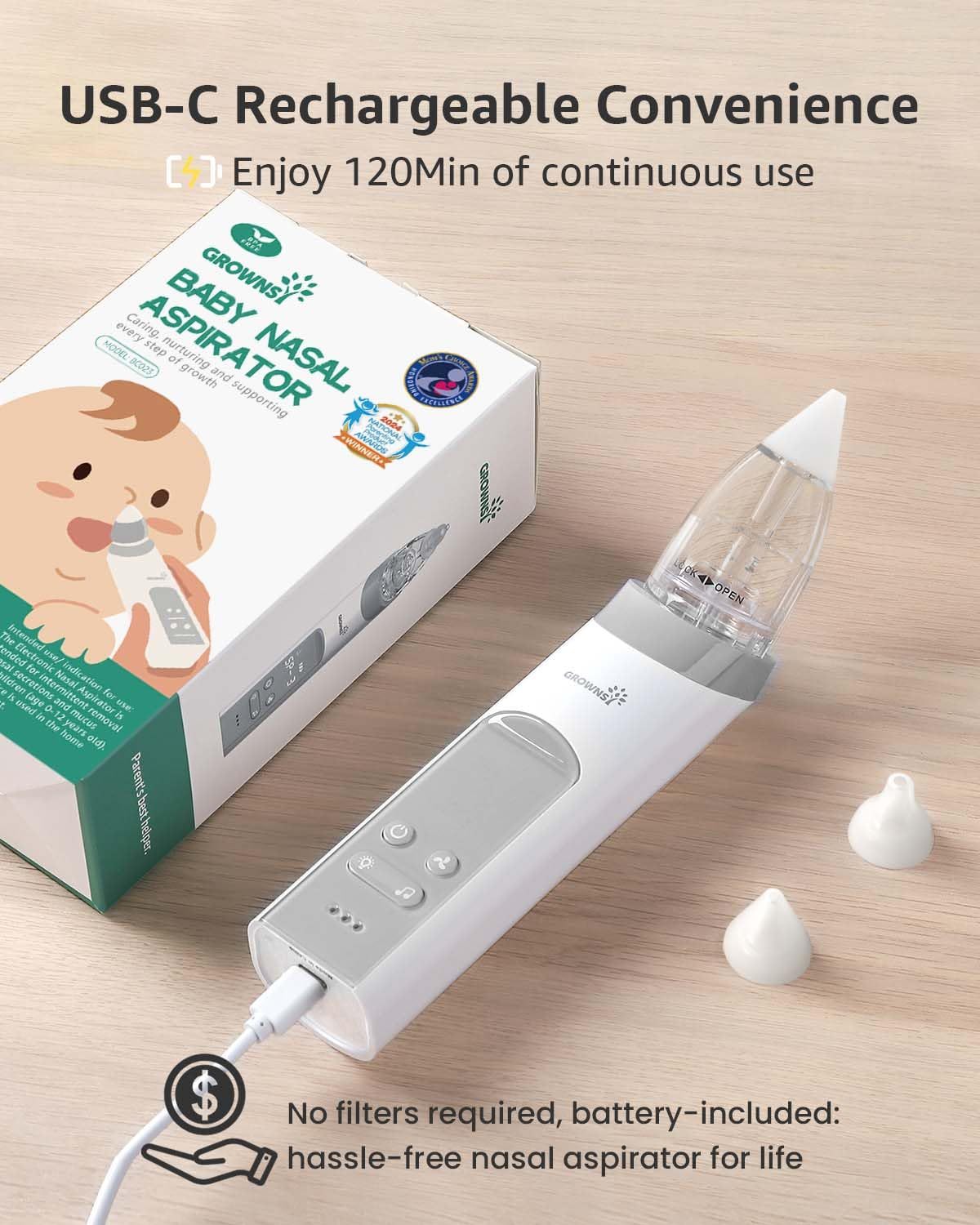 GROWNSY Nasal Aspirator for Baby, Electric Baby Nose Sucker with Larger Suction Chamber and More Powerful Suction, Automatic Nose Cleaner with Music and Light Soothing Function,GROWNSY Nasal Aspirator for Baby, Electric Baby Nose Sucker with Larger Suction Chamber and More Powerful Suction, Automatic Nose Cleaner with Music and Light Soothing Function,MY SHOP