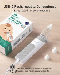 Nasal Aspirator for Baby, Electric Baby Nose Sucker with Larger Suction Chamber and More Powerful Suction, Automatic Nose Cleaner with Music and Light Soothing Function,Nasal Aspirator for Baby, Electric Baby Nose Sucker with Larger Suction Chamber and More Powerful Suction, Automatic Nose Cleaner with Music and Light Soothing Function,Mericonn Medical