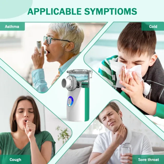 UN217 Portable Mesh Nebulizer,Newest Designed Rechargeable Mesh Nebulizer For All Family With Replaceable Function,Mericonn Medical