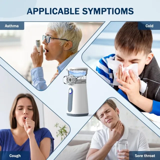 Best selling Portable Mesh nebulizer for adult and kids,AA dry battery portable medical nebulizer,Mericonn Medical