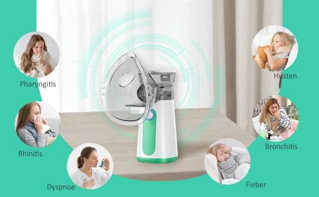 Portable Ultrasonic Mesh Nebulizer,Dr trust Best Rechargeable Portable Mesh Nebulizer for Adults Kids,Mericonn Medical