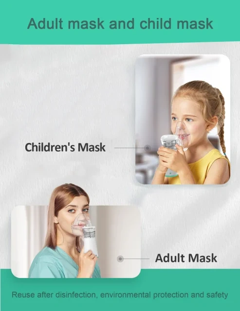 Portable Ultrasonic Mesh Nebulizer,Dr trust Best Rechargeable Portable Mesh Nebulizer for Adults Kids,Mericonn Medical