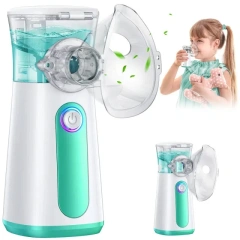 Portable Ultrasonic Mesh Nebulizer,Dr trust Best Rechargeable Portable Mesh Nebulizer for Adults Kids,Mericonn Medical