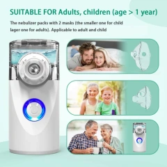 UN217 Portable Mesh Nebulizer,Newest Designed Rechargeable Mesh Nebulizer For All Family With Replaceable Function,Mericonn Medical